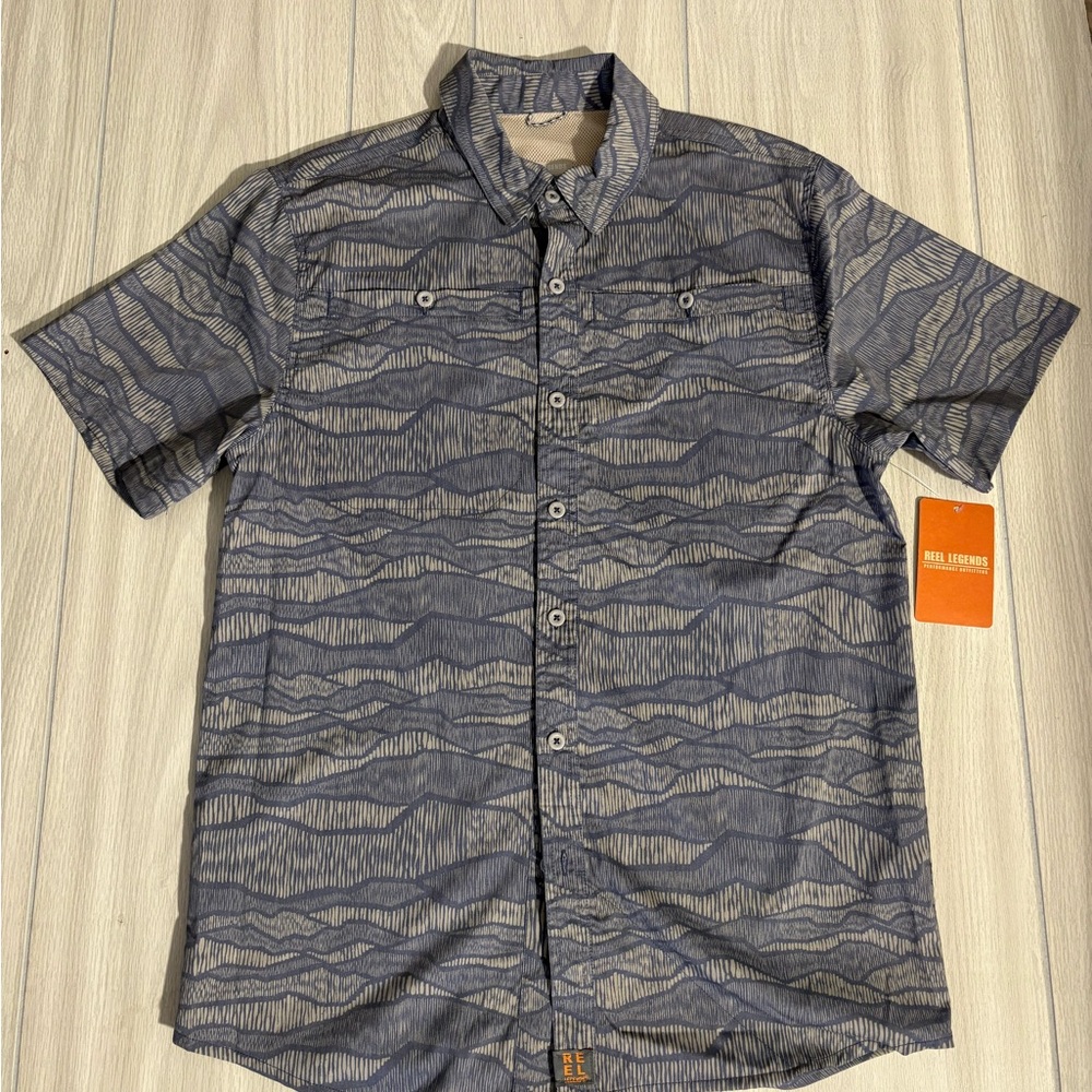 Men's Grey  Short Sleeve Shirt